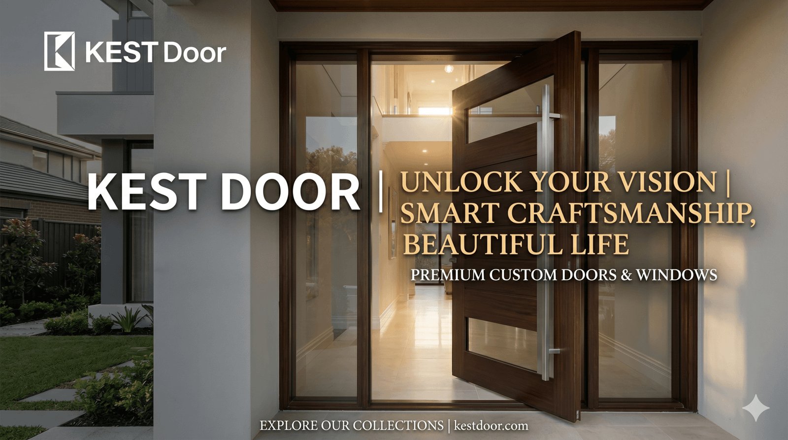 KEST villa entrance door