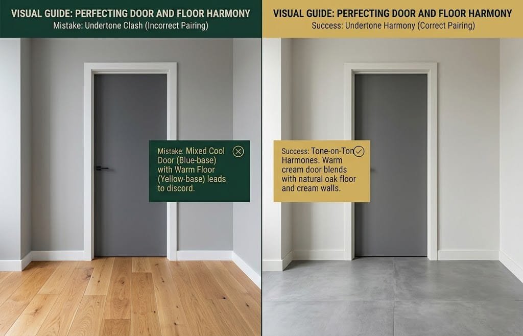 Interior door color coordination