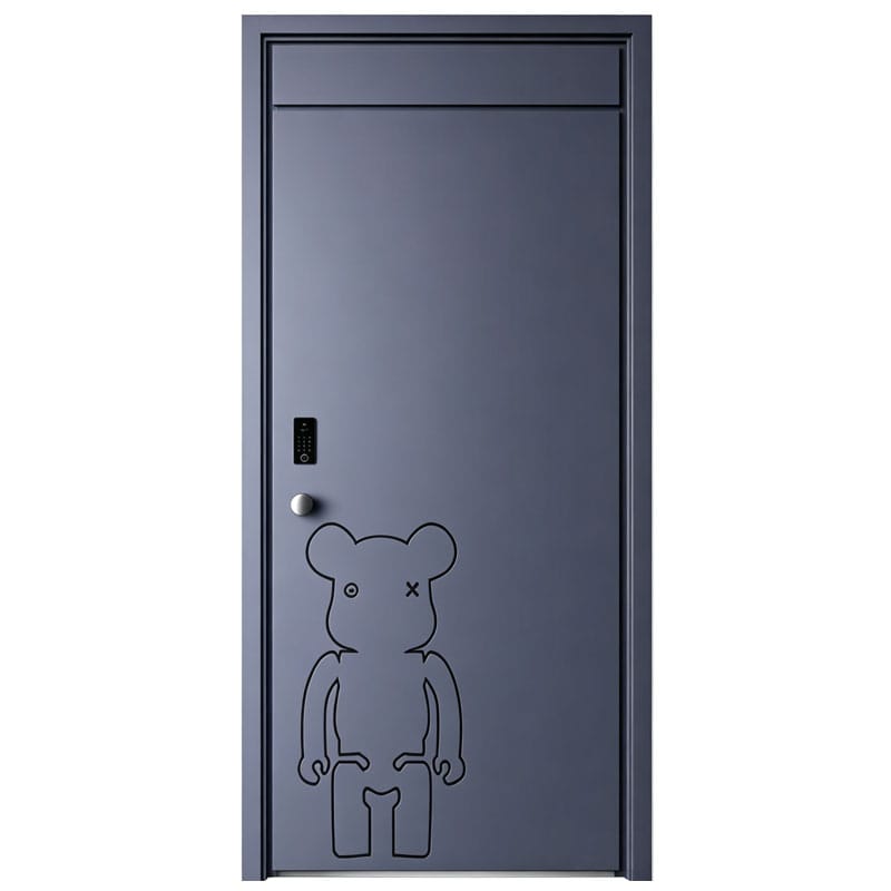 Kest Luxury Modern Security Door with Bear Design