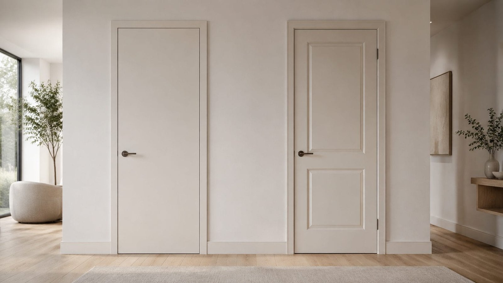 Flush Doors vs Panel Doors: An Interior Door Specification Guide