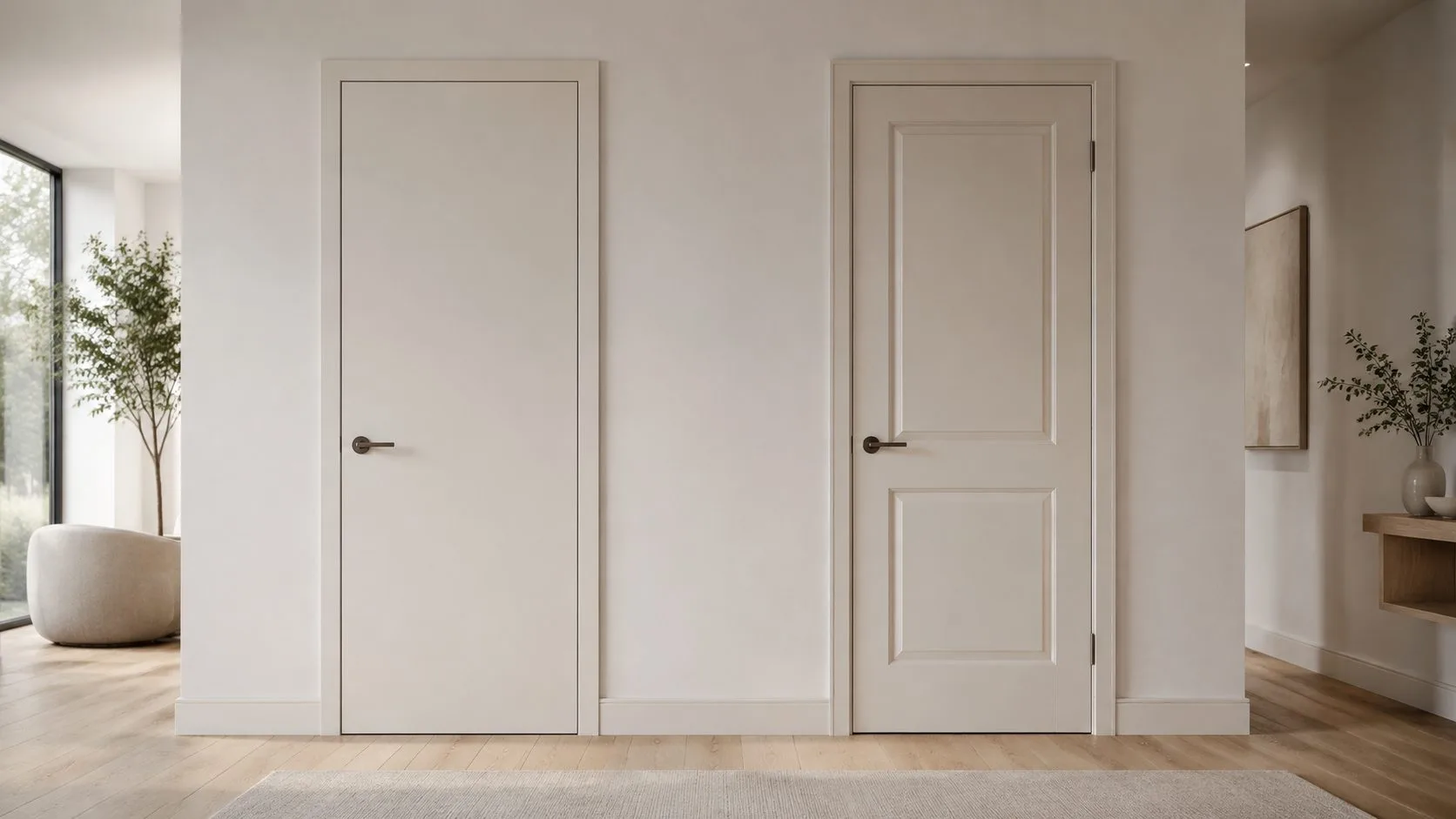 Flush Doors vs Panel Doors: An Interior Door Specification Guide